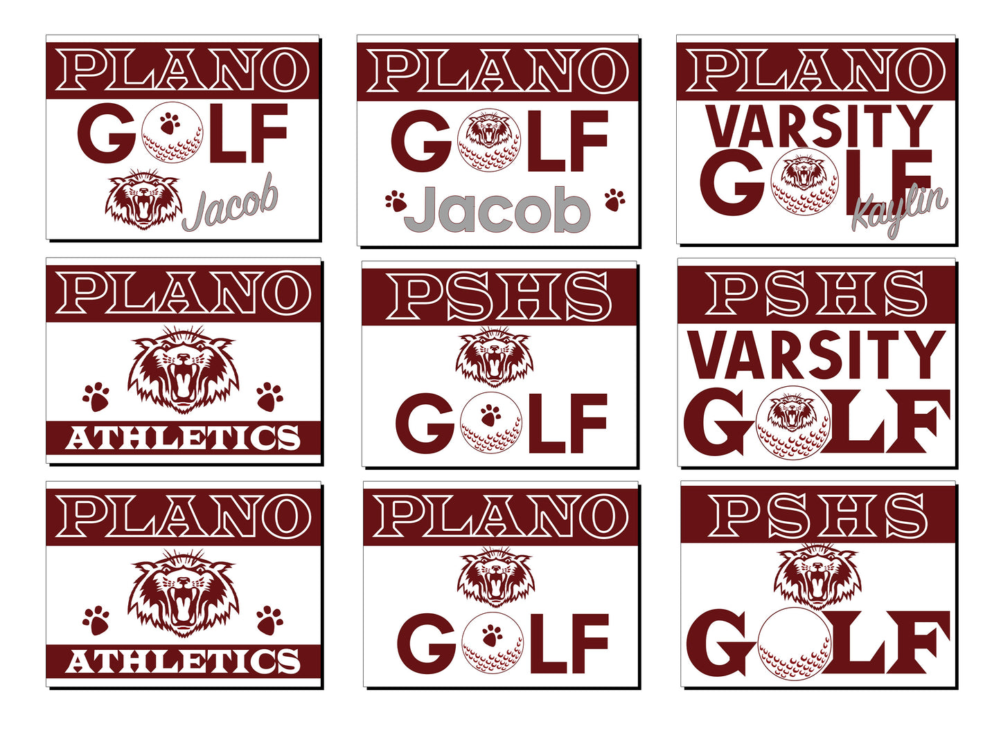 Plano Senior High School Yard Signs