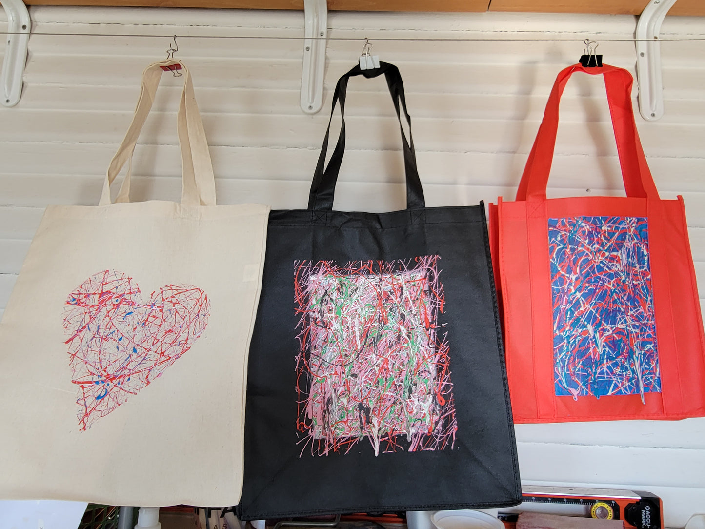 Paint Splatter Bags - "I Made It" In store event only