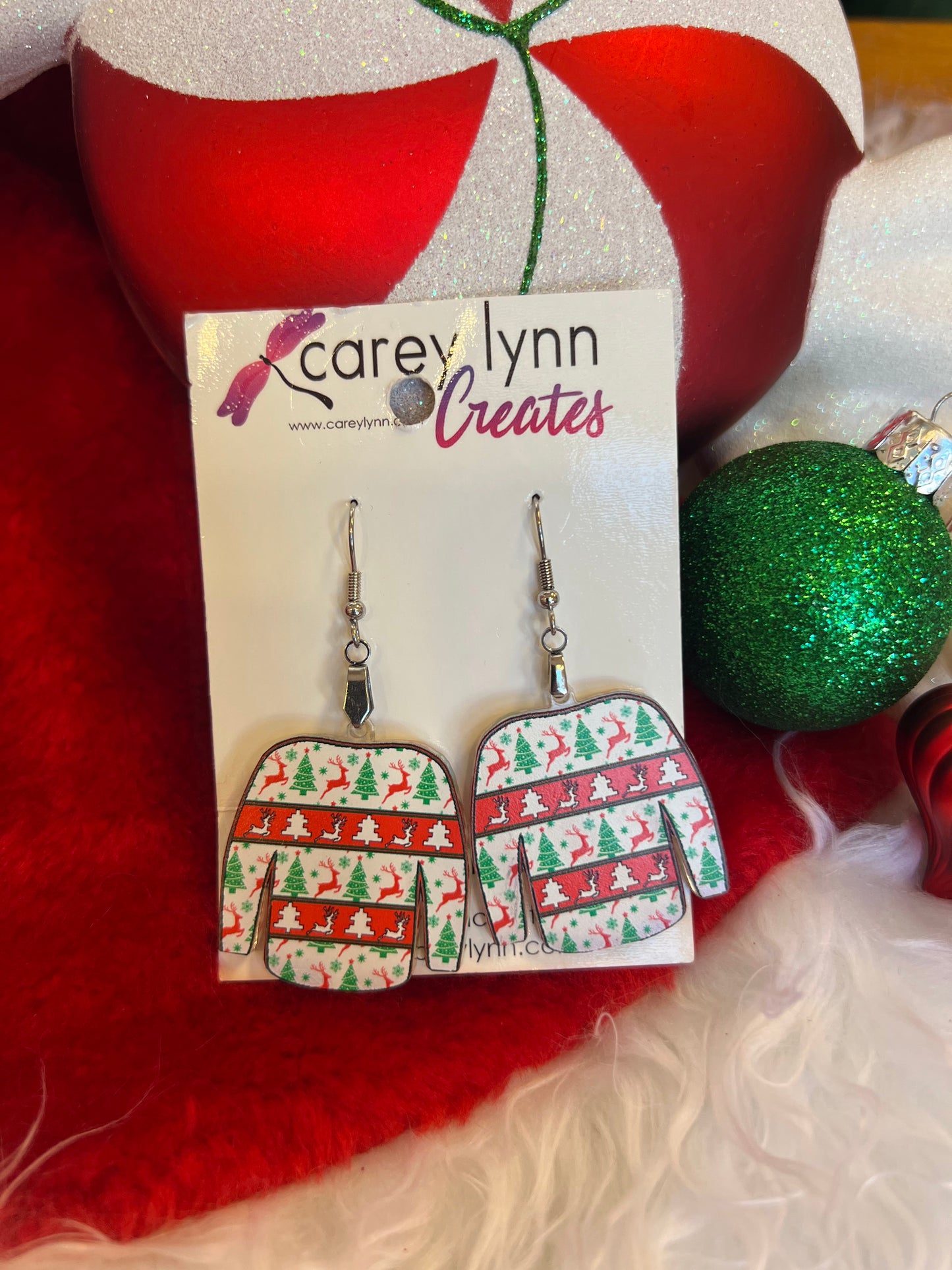 Christmas Dangle Earrings