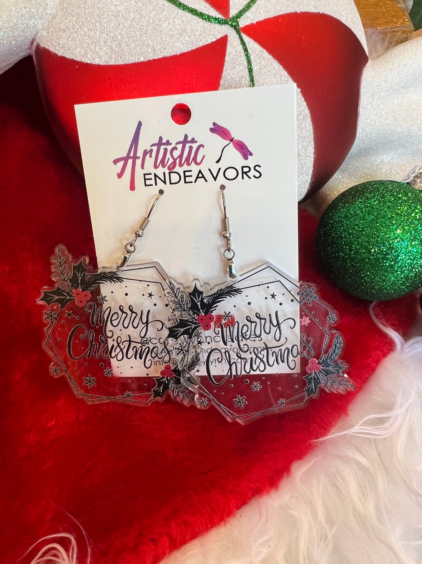 Christmas Dangle Earrings