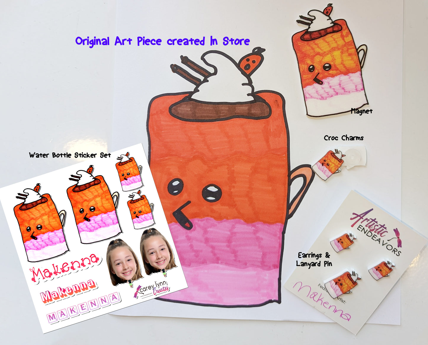 Personalized Acrylic and Sticker Package