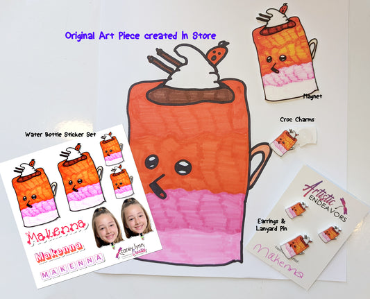 Personalized Acrylic and Sticker Package