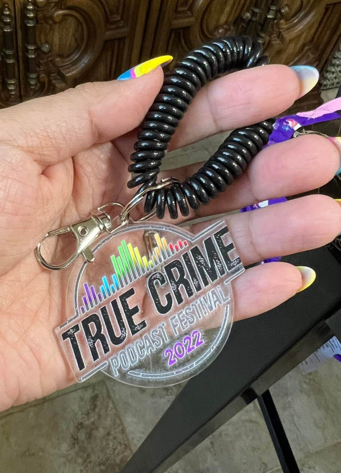 Branded Acrylic Earrings & Keychains
